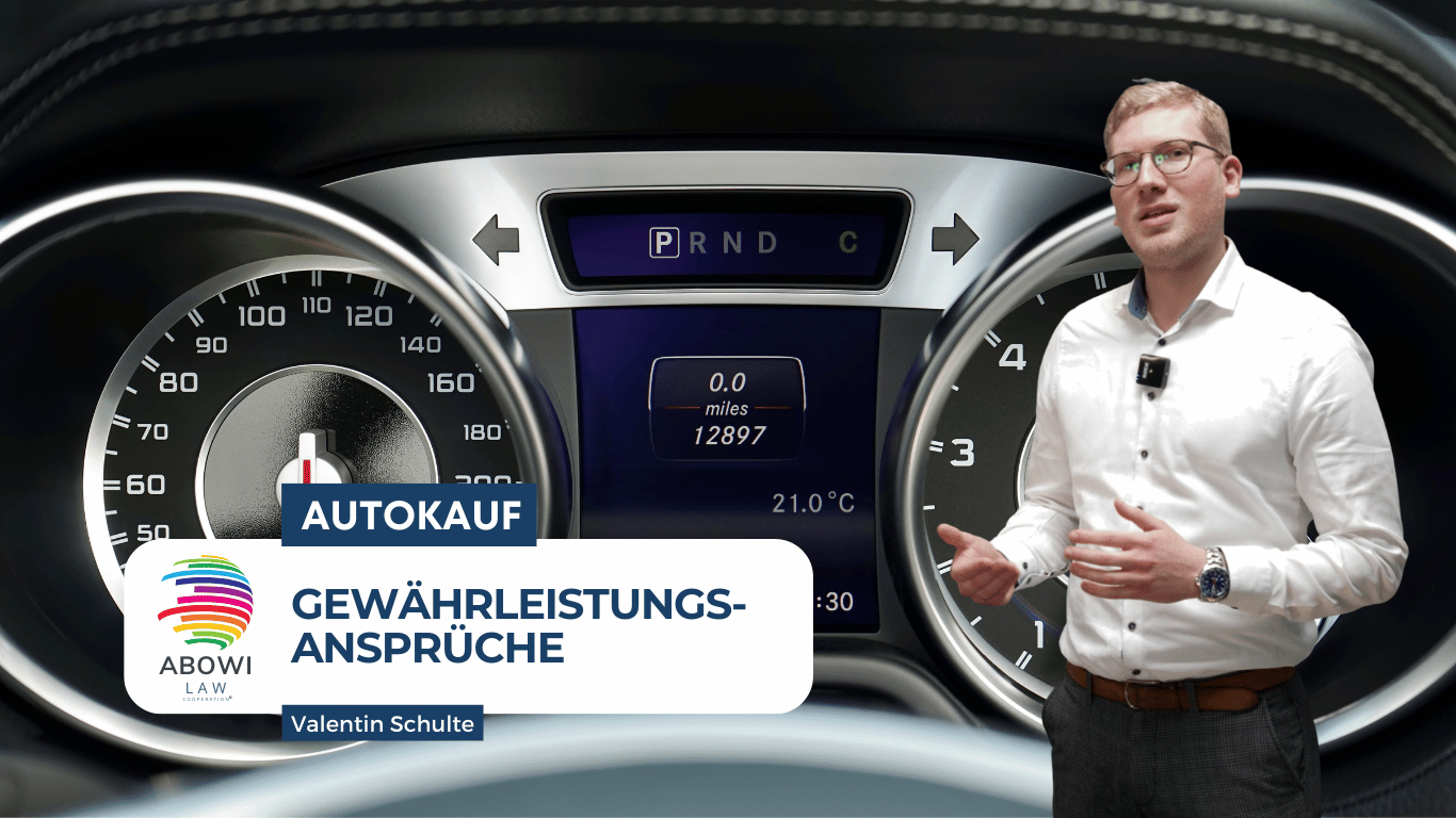 Gewährleistungsansprüche beim Autokauf - ABOWI Law
