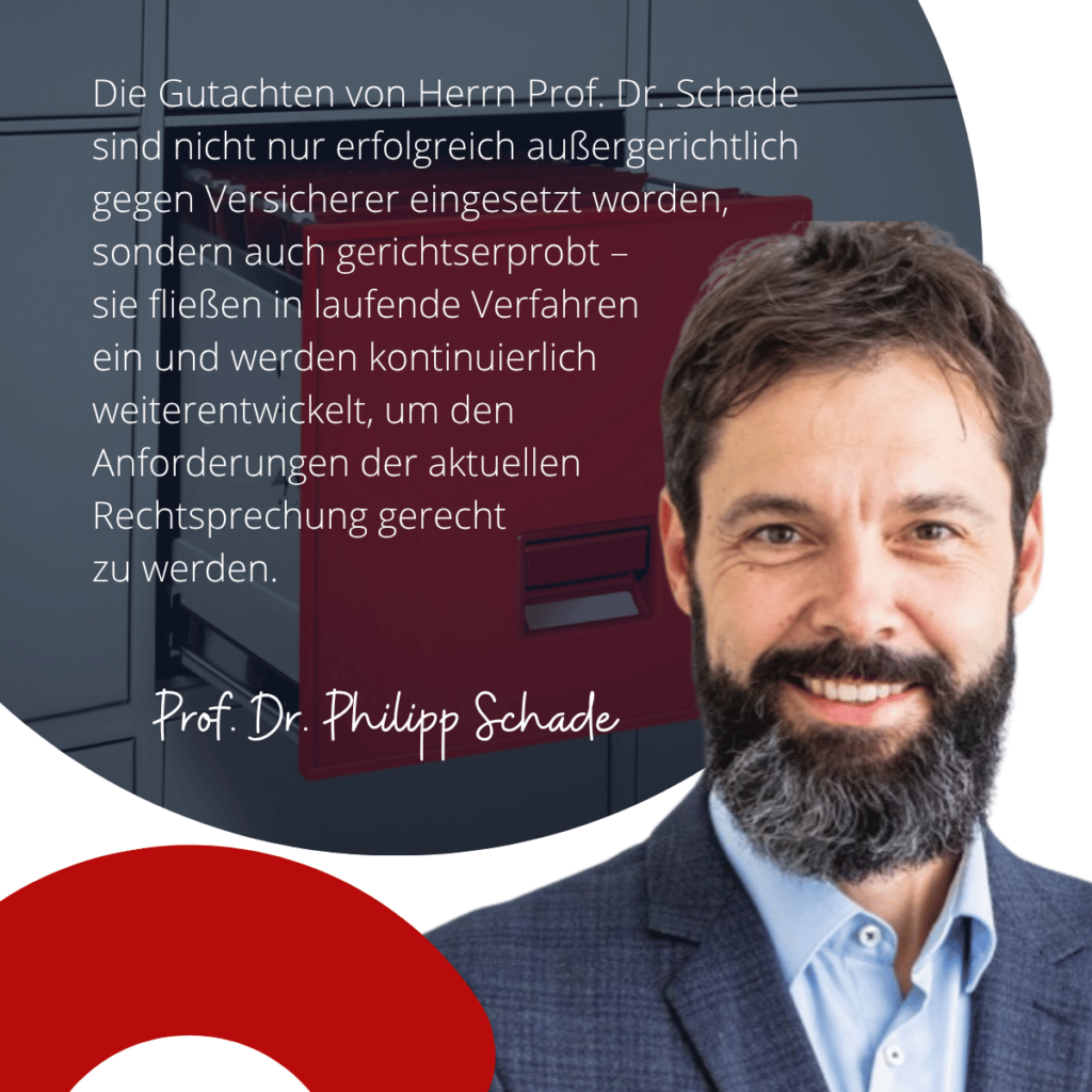 Erfolgreiche Gutachten von Prof. Dr. Schade