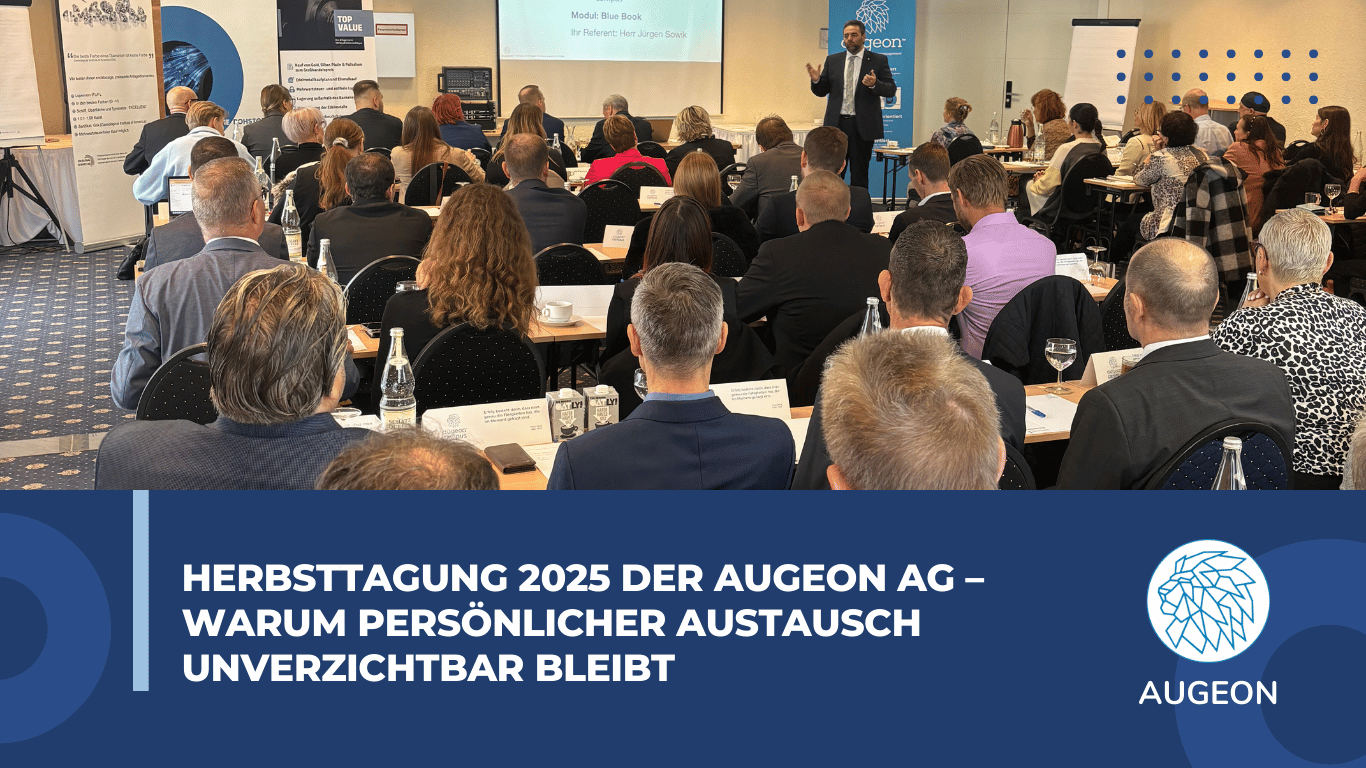 Herbsttagung 2025 der Augeon AG – warum persönlicher Austausch unverzichtbar bleibt - Augeon AG