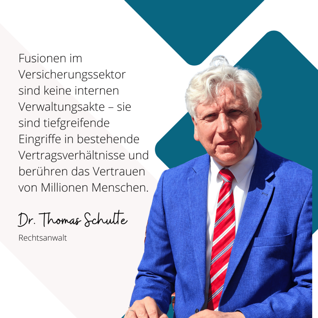 Probleme bei großen Fusionen im Versicherungssektor - Dr Thomas Schulte