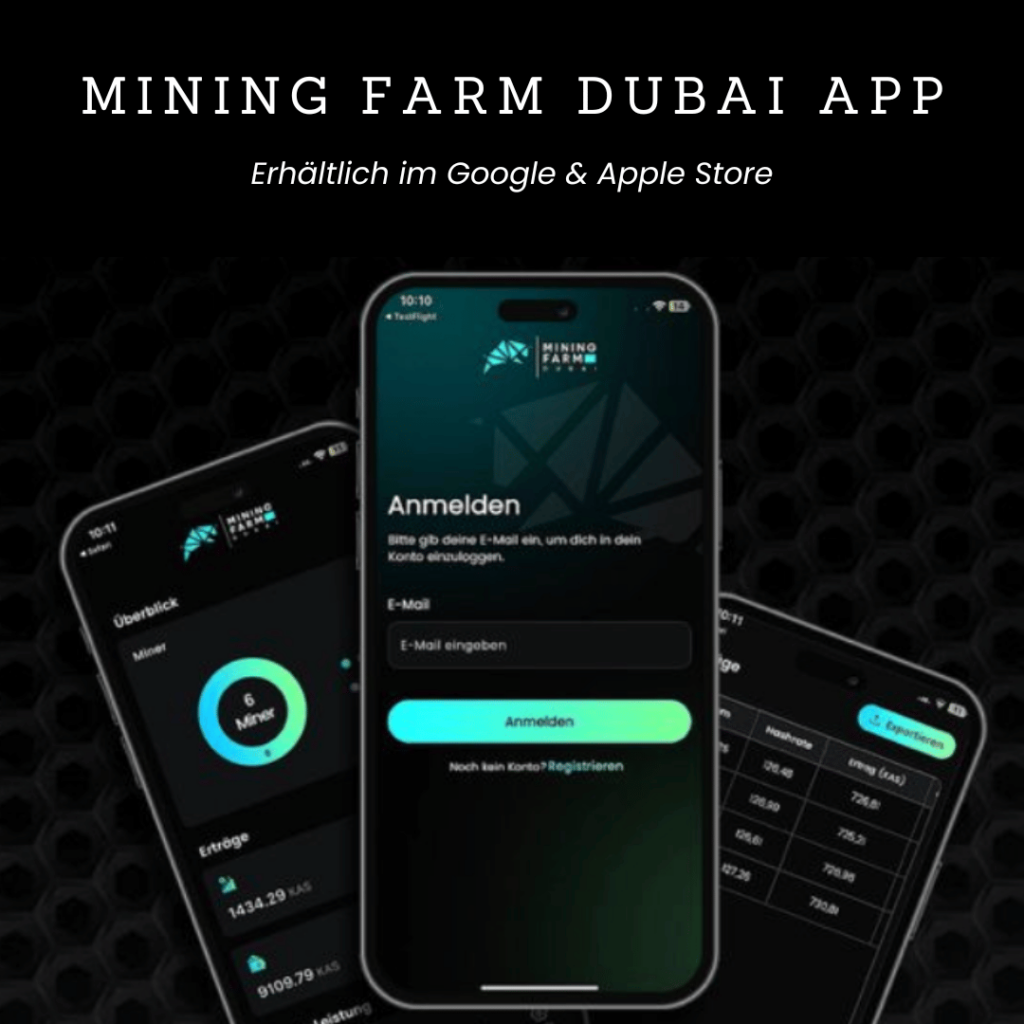 Die neue Mining Farm App für Android und IOS