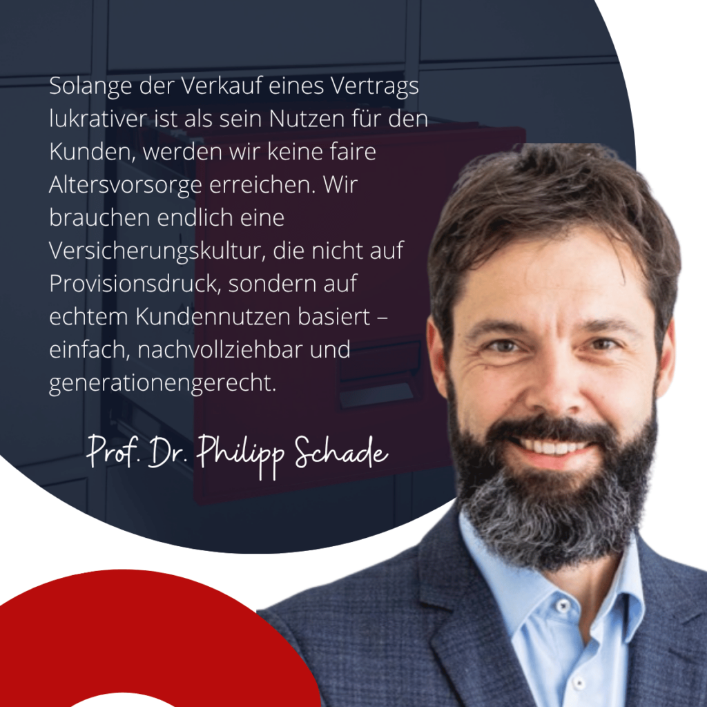Faire Altersvorsorge für den Versicherten - Prof. Dr. Schade